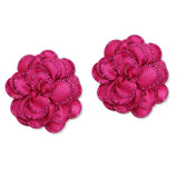 108855, BLING FABRIC FLOWER SHOE CLIPS