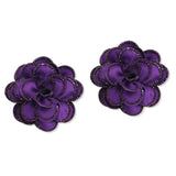 108856, BLING FABRIC FLOWER SHOE CLIPS