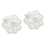 108856, BLING FABRIC FLOWER SHOE CLIPS