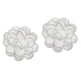 108856, BLING FABRIC FLOWER SHOE CLIPS