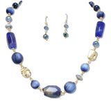 108861, AGATE SEMI PRECIOU STONE BEAED NECKLACE