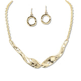108864, HAMMERED METAL STATEMENT NECKLACE