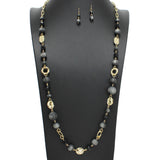 108871, SEMI PRECIOUS STONE BEADED LONG NECKLACE