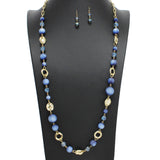 108871, SEMI PRECIOUS STONE BEADED LONG NECKLACE