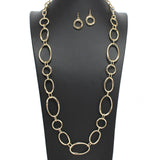 108874, CUTOUT GEOMETRIC METAL LONG TOGGLE NECKLACE