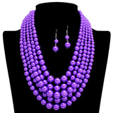 108885, MULTI STRAND LAYERED PEARL NECKLACE