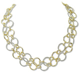 108899, 14K GOLD PLATED 36" ROUND LONG DESINGER INSPIRED TOGGLE NECKLACE