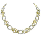 108900, 14K GOLD PLATED DESIGNER INSPIRED CHAIN NECKLACE