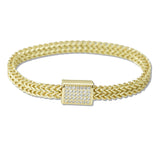108913, MICRO PAVE CUBIC ZIRCONIA MAGNETIC CLOSURE BRACELET