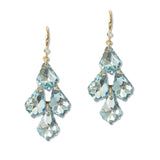 108923, CHANDELIER GLASS STONE DANGLE EARRING