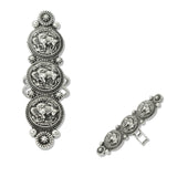 108942, WESTERN BUFFALO ENGRAVED COIN CUFF RING