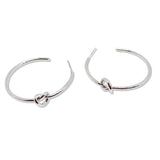 108950, KNOT ACCENT ROUND HOOP EARRING