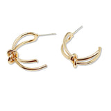 108952, KNOT ACCENT HOOP EARRING
