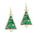 108961, CHRISTMAS TREE BLING DANGLE EARRING