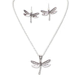 108965, VINTAGE DRAGONFLY PENDANT NECKLACE
