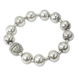 108992, WESTERN RHINESTONE ACCENT MAGNETIC CLOSURE BALL BRACELET