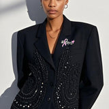 108994, BLOOM PAVE RHINESTONE PINK RIBBON BROOCH PIN