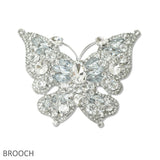 109013, BUTTERFLY RHINESTONE BROOCH PIN