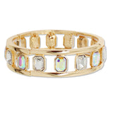 109016, GEOMETRIC RHINESTONE ACCENT STRETCH BRACELET