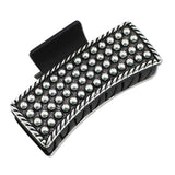 109032, WESTERN BALL TEXTURED RECTANGULAR GRANDER HAIR CLAW CLIP
