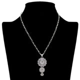 109039, WESTERN TRIPLE CONCHO PENDANT NECKLACE