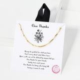109078, GIVE THANKS DAINTY CHAIN NECKLACE