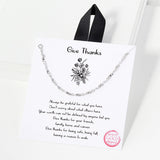 109078, GIVE THANKS DAINTY CHAIN NECKLACE