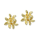 109082, PEARL ACCENT FLOWER POST EARRING