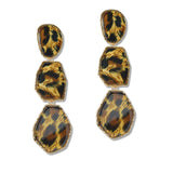 109089, GEOMETRIC GLITTER CELLULOID ACETATE DROP DANGLE EARRING