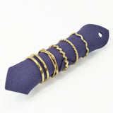 109110, SIZE 7 GOLD TONE ELEGANT REFINED RING SET