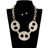 109113, BOLD CRYSTAL EMBELLISHED STATEMENT NECKLACE