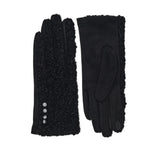 109121, SOFT TEXTURED BOUCLE TOUCH SCREEN GLOVES