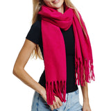 109125, TEXTURE SOFT SOLID OBLONG SCARVES