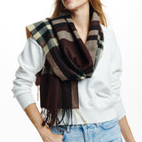 109126, CLASSIC PLAID PATTERN SCARVES