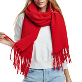 109125, TEXTURE SOFT SOLID OBLONG SCARVES