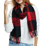 109127, COZY SOFT CLASSIC PLAID SCARVES