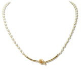 109158, PEARL KNOT DETAIL NECKLACE