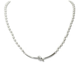 109158, PEARL KNOT DETAIL NECKLACE