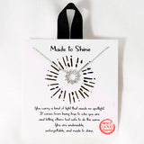 109189, MADE TO SHINE DAINTY CUBIC ZIRCONIA ACCENT NECKLACE