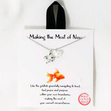 109191, MAKING THE MOST OF NOW GOLDFISH FRESHWATER PEARL CHARMS NECKLACE