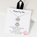 109195, SHAPED BY TIDES OCEAN SEASHELL CHARM NECKLACE