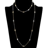 109197, LONG DAINTY CROSS ACCENT 2 PIECE NECKLACE SET