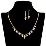 109203, CUBIC ZIRCONIA ACCENT CRYSTAL RHINESTONE NECKLACE