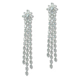 109206, CHANDELIER CUBIC ZIRCONIA ACCENT DROP EARRING