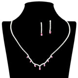 109219, DAINTY CUBIC ZIRCONIA ACCENT CRYSTAL RHINESTONE NECKLACE