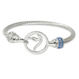 109265, SORORITY HORSE SILHOUETTE BANGLE BRACELET WITH CRYSTAL ACCENTS