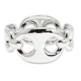 109305, BOLD CHAIN LINK OPEN BANGLE BRACELET