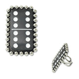109312, WESTERN DOMINO DOUBLE SIX DICE STATEMENT RING
