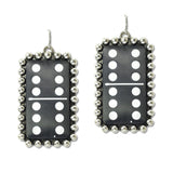 109313, WESTERN DOMINO DOUBLE SIX DICE STATEMENT EARRING