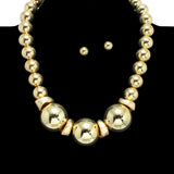 109337, BOLD BALL PEARL BEADED NECKLACE